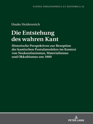 cover image of Die Entstehung des wahren Kant